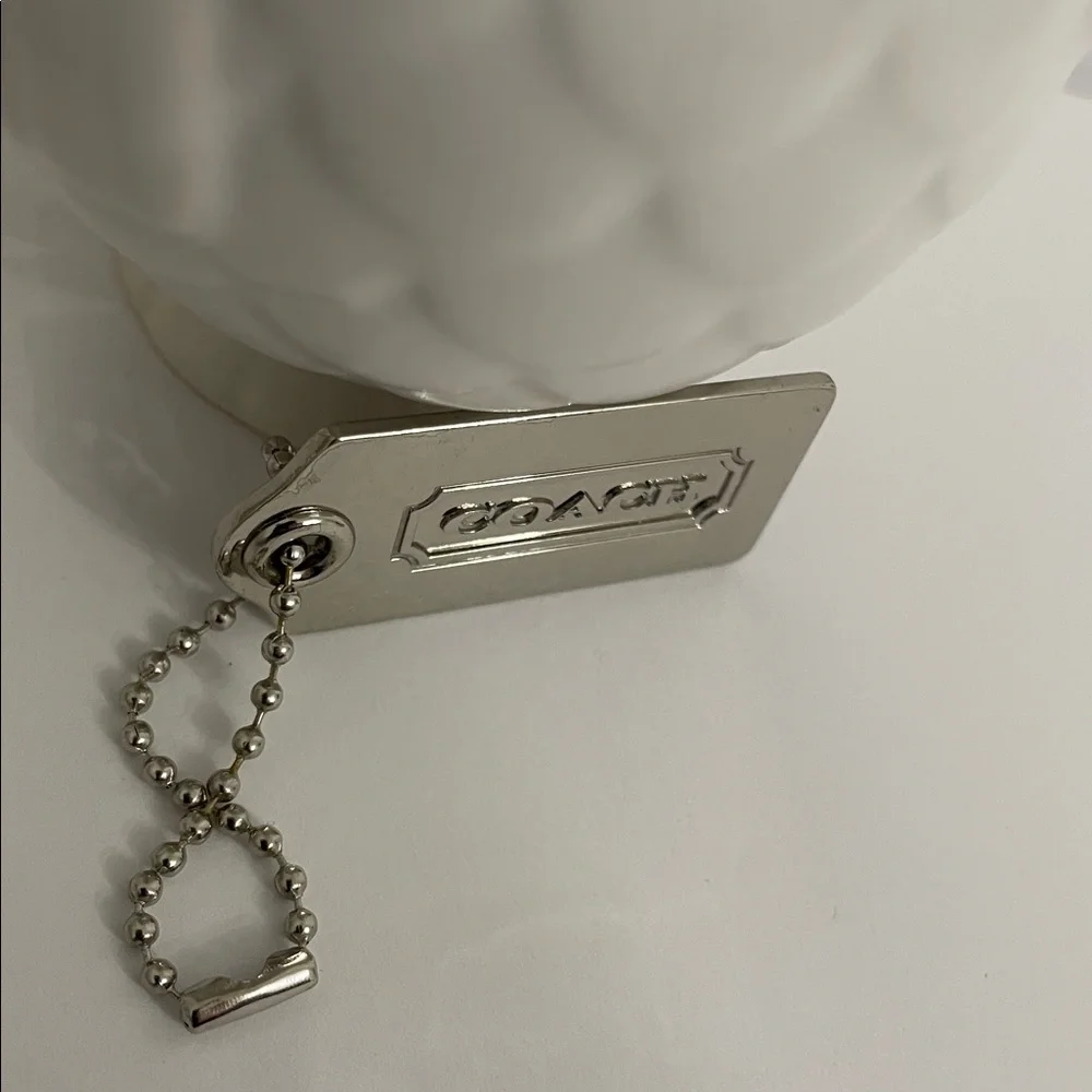 Coach Metal Hang Tag Keychain Bag Charm